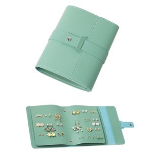 Cajas de joyería de cuero prácticas portátiles, bolsa organizadora, estuche de colección para pendientes y collares, almacenamiento moderno y elegante PENOBON - Product Image 1