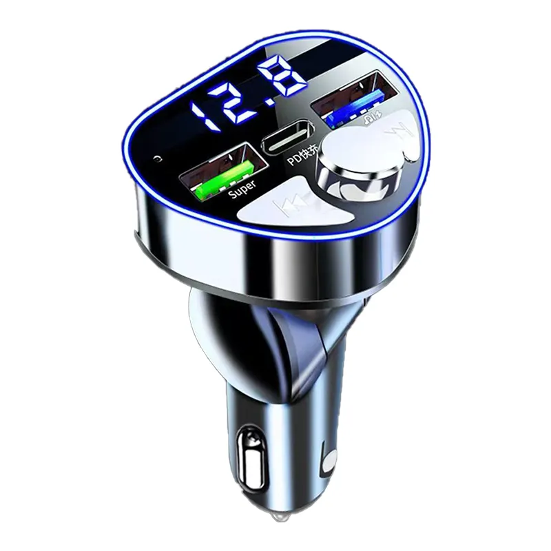 New Trend Products USB Car Charger Bluetooths 5.5 PD Type C with MP3 Player Dropshipping Super Fast Car Charging Adapter