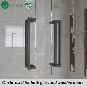 JL-1825 thép không gỉ kéo xử lý thương mại tắm màu đen cửa kính xử lý - Product Image 5