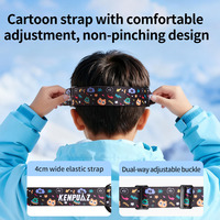 Masque de ski Kenquaz TPU blanc pour enfants, à porter par-dessus des lunettes, taille unique, modèle KPM-3200, protection UV, verres anti-buée, rangement portable