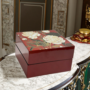 Nueva llegada caja de madera lacada de lujo caja de regalo de joyería Mdf caja de laca de Vietnam Logotipo de Color personalizado gran oferta - Product Image 1