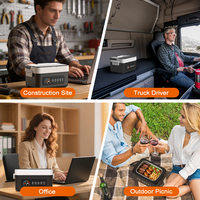 Lonchera Eléctrica Portátil Personalizada con Calefacción, Calentador de Comida Recargable, Lonchera Eléctrica para Hombres y Mujeres