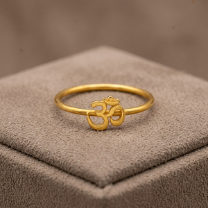 Beautiful Classic Plain 925 Sterling <b>Silver</b> Gold Plated Religious Hinduism Unisex Party Wedding <b>Band</b> <b>Ring</b> - Product Image 2