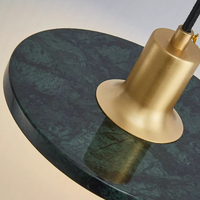 Lustre VH nordique moderne et minimaliste, lampe de chevet créative pour restaurant en marbre, corps de lampe rond en cuivre, lustre personnalisé