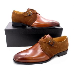Chaussures Oxford de luxe 2025 grande taille, design personnalisé, vente en gros, décontractées pour hommes, à boucle, formelles, pointues, imperméables et respirantes - Product Image 5