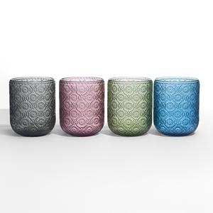Calici <span class=keywords><strong>in</strong></span> <span class=keywords><strong>Vetro</strong></span> Colorato Blu Pressato per Feste, Matrimoni, Compleanni e Casa - Vendita all'Ingrosso - Product Image 6
