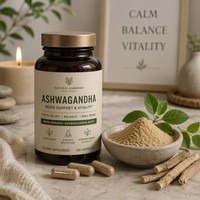 Poudre d'extrait de racine d'Ashwagandha naturelle 5% 10% Withanolides Qualité alimentaire pure en vrac pour le soulagement du stress
