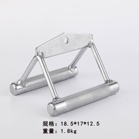 Accessoire de musculation de haute qualité pour machine à câble, type V-bar, double poignée triangulaire pour tirage latéral avec corde en chanvre, usage commercial