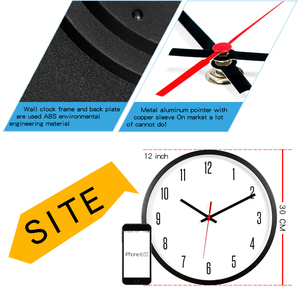 Đồng Hồ Treo Tường Bằng Nhựa Khuyến Mại 12 Inch Đồng Hồ Thạch Anh Analog Trong Nước Đồng Hồ Treo Tường Thứ Hai Không Ồn - Product Image 4