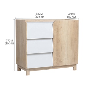 Phòng khách hiện đại tùy chỉnh gỗ bên ngăn kéo tủ với cửa, phòng ngủ hiện đại Gỗ lưu trữ tủ Tủ ngăn kéo - Product Image 6