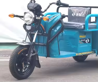 Camion de moto électrique robuste de grande capacité de 1200kg à chargement maximal Tricycle à 3 roues