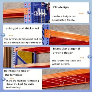 Système d'étagères industrielles robustes pour entrepôt avec rayonnage sélectif à 4 niveaux - Product Image 6
