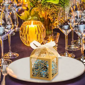Elegant Wedding Card Doos Snoep Box Gebruikt Voor Bruiloft Receptie Anniversary Baby Shower Birthday Party Afstuderen Partij Decoratie