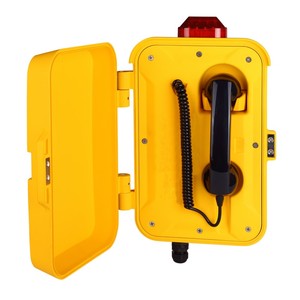 Téléphone filaire mains libres Safecom, étanche, résistant aux intempéries et à la poussière, pour diffusion en direct et lignes directes, personnalisable au Royaume-Uni - Product Image 1