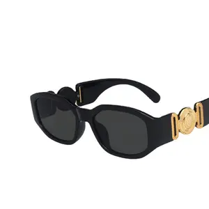 Gafas de sol de estilo deportivo para hombre y mujer, lentes de sol de moda con diseño de gato, ockly, thug life, fibra de carbono ovalada, gran tamaño, 2020