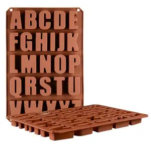 26 Alphabet Letter shaped style silicone Ice Cube Trays