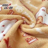 Kingcason 100% Polyester, flanelle imprimée recto-verso du marché équatorien et colombien pour vêtements d'enfants, pyjamas, oreillers, textiles de maison