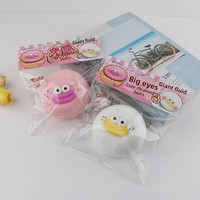 Jouet Squishy en Caoutchouc Thème Capybara Mignon aux Grands Yeux, Extra-Large, à Rebond Lent, Anti-Stress