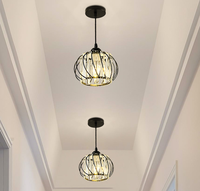 Lustre de plafond moderne à LED Luminaire suspendu Nordic LED Chambre à coucher Lustre suspendu à gradation LED