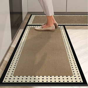 Set di <span class=keywords><strong>tappeti</strong></span> da <span class=keywords><strong>cucina</strong></span> con etichetta di stampa di trasferimento di 2 <span class=keywords><strong>tappeti</strong></span> da corsa personalizzati con Logo tappeto bianco - Product Image 5