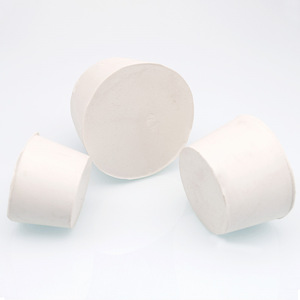 Tapones de goma para frascos de laboratorio, color blanco sólido, tamaños 000 a 23, tapones de sellado, tapones de drenaje - Product Image 1