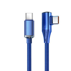 Cable USB C de 90 Grados, PD 120W 6A, Tipo C, USB C a USB C, Cable de Datos y Carga para iPhone y <span class=keywords><strong>Samsung</strong></span>, Carga Rápida - Product Image 3