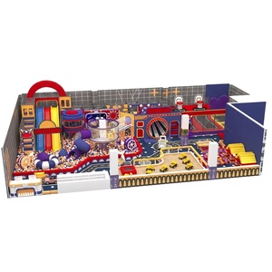 Équipement de terrain de jeux intérieur directement de l'usine : Toboggan multi-voies, tube spiralé, piscine à balles géante, Tour de jeu, Trampoline pour enfants FEC - Product Image 1