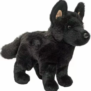 Emulación Negro <span class=keywords><strong>Pastor</strong></span> Alemán Perro Realista Relleno Bosque Animal Juguete - Product Image 6