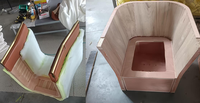 Fauteuil pivotant de luxe à 360° avec dossier à mémoire de forme, détails en peau de mouton, design italien, pieds en titane, garantie de 5 ans