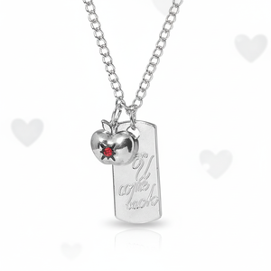 Collana <span class=keywords><strong>Moda</strong></span> Love Game Personalizzata <span class=keywords><strong>con</strong></span> Ciondolo Quadrato in Argento Deepspace - Product Image 1