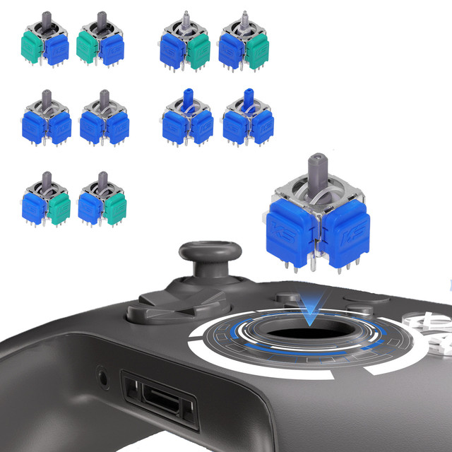 Precision K-Silver TMR Replacement Thumbstick No-Drift Joystick X-box One Series X|S| Switch Pro Controllers Durable