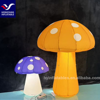 Ballon de champignon gonflable géant de décoration d'endroit d'accessoires de forêt avec la LED