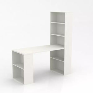 Bureau d'ordinateur en bois moderne de haute qualité, table d'étude pour enfants avec bibliothèque - Product Image 1