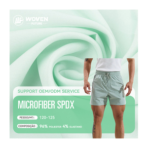 Shaoxing Wovenfuture tessuto Spandex in microfibra elasticizzata 100d Rollos poliestere De Tela jury Novak Spandex Al Mayor - Product Image 1