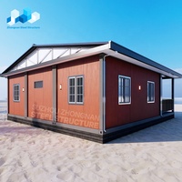 20 pieds minuscule maison préfabriquée portable assembler conteneur maison préfabriquée avec kit de salle de bain