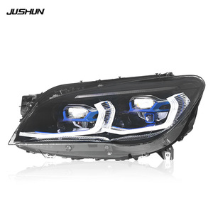 Kit de phares à LED Jushun pour BMW Série 7 F02 G12, double couleur DRL, lumière laser 2013-2015 - Product Image 3