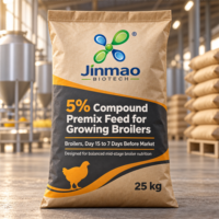 Prémélange composé Jinmao 5% pour poulets de chair en croissance : Minéraux et oligo-éléments pour une nutrition optimisée