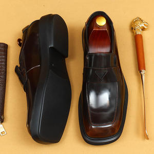 High Quality Men's Business Oxford Shoes <b>Slip</b>-<b>On</b> Closure Leather Upper Elegant Style Office & Career - Product Image 6