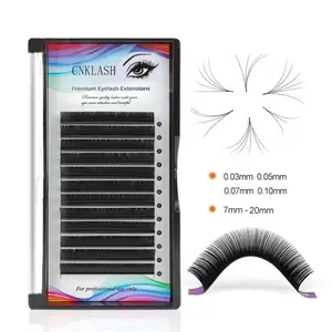 Extensions de cils avec Varioustrays, cils végétaliens classiques de haute qualité, individuels en vison, Super doux, faits à la main, naturels