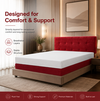 Lit plateforme minimaliste réglable et rembourré, cadre de lit de luxe en velours, tête de lit capitonnée, tissu doux et écologique pour chambre à coucher