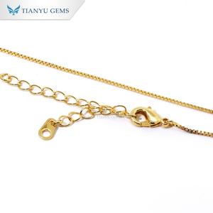 Tianyu gems Gold-plated <b>heart</b>-<b>shaped</b> harp pendant necklace set with colored gemstones women's fashion jewelry - Product Image 3