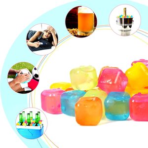 Cubitos de <span class=keywords><strong>Hielo</strong></span> Reutilizables, Cubitos de <span class=keywords><strong>Hielo</strong></span> Cuadrados de Plástico Coloridos Sin Diluir, Libres de BPA, Cubitos de <span class=keywords><strong>Hielo</strong></span> Reutilizables para Bebidas - Product Image 4