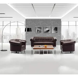 Factory customization furniture office good price leather commercial negotiation office furniture sofa set boss room