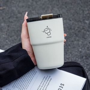 Stainless Steel Insulated Tumbler with Straw Double Wall Vacuum Travel <b>Coffee</b> Cup Cold Hot Thermal Mug for Car School Office - Product Image 3