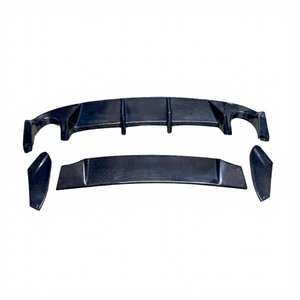 Alerón difusor de labio trasero de fibra de carbono para <span class=keywords><strong>Volkswagen</strong></span> <span class=keywords><strong>Golf</strong></span> 6 <span class=keywords><strong>VI</strong></span> MK6 G TI 2010-2013, protector de parachoques trasero, estilo de coche - Product Image 1
