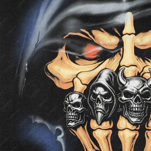 2025 nouveau 100% coton T-shirt hommes adolescent D imprimer hip-hop lettre droite ample à manches courtes T-shirt - Product Image 3