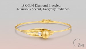 18K <b>Gold</b> Classic Simple Luxury Leaf Bracelet Brilliant Cut Diamonds Micro-pave Setting Customizable Fine <b>Bangle</b> Unisex NGTC - Product Image 2