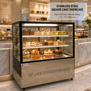 Vitrina Refrigerada Comercial para Pasteles <span class=keywords><strong>de</strong></span> 600L-1200L con Vidrio Curvo para Panadería y Pastelería, Multicapa con LED, R290, Certificación CE - Product Image 3