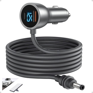 Cho Starlink <span class=keywords><strong>Mini</strong></span> Kim Loại Bền Car Charger Adapter Để DC Cáp Điện 3M 10ft 12V-24V Điện Áp Hiển Thị <span class=keywords><strong>USB</strong></span>-C 30W <span class=keywords><strong>USB</strong></span>-A 35W Cổng - Product Image 1