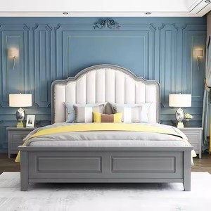 2026 Neue Modelle Neuestes Design Luxus Modernes Schlafzimmermöbel Holz Doppelbett King Size mit Stauraum - Product Image 2